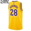 Barn Los Angeles Lakers Tröja Rui Hachimura 28 Nike 2022-23 Icon Edition Gold Swingman